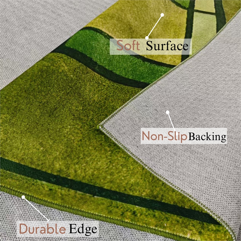 Crafters & Weavers Arts and Crafts Soft Washable Non Slip Area Rug (3' x 5')