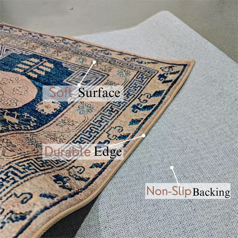 Crafters & Weavers Ushak Soft Washable Non Slip Area Rug (3' x 5')