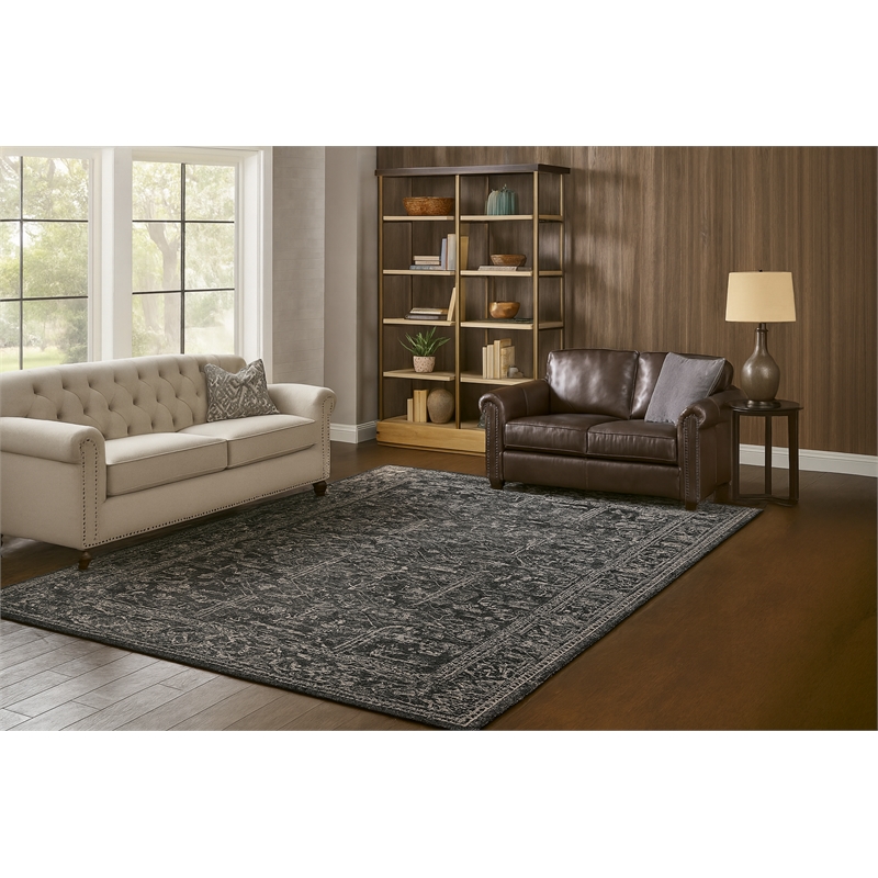 Crafters & Weavers Tibet Soft Washable Non Slip Area Rug (5.7' x 7.8')