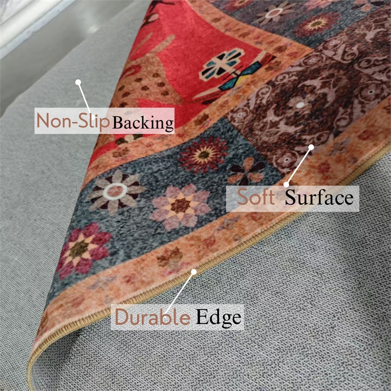 Crafters & Weavers Serapi Soft Washable Non Slip Area Rug (3' x 5')