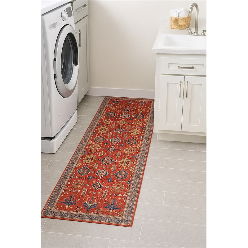 Crafters & Weavers Serapi Soft Washable Non Slip Area Rug (2'7