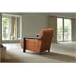 Crafters and Weavers Nora Collection Mid-Century Modern Arm Chair in Orange