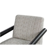 Crafters and Weavers Nora Collection Mid-Century Modern Arm Chair - Ivory/White