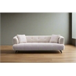 Crafters and Weavers Arden Collection Modern Fabric 3-Seater Sofa in White