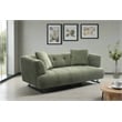 Crafters and Weavers Arden Collection Modern Fabric 3-Seater Sofa - Green