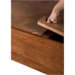 Crafters and Weavers Mission Oak Storage Panel Queen Bed with 3 Drawers Cherry