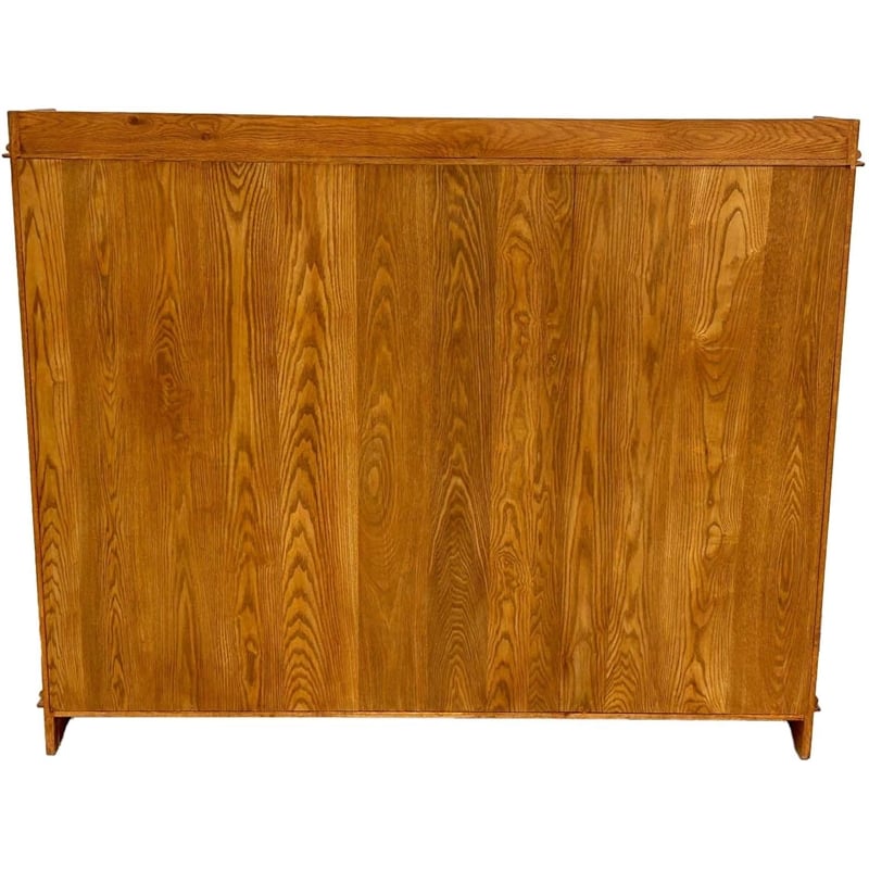 Crafters and Weavers Mission Oak 3 Door Display Bookcase in Cherry