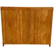 Crafters and Weavers Mission Oak 3 Door Display Bookcase in Cherry