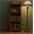 Crafters and Weavers Mission / Arts and Crafts Style Open Bookcase in Cherry