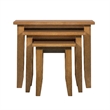Crafters and Weavers Mission Oak Nesting Tables Set of 3 in Walnut