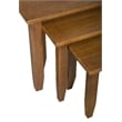 Crafters and Weavers Mission Oak Nesting Tables Set of 3 in Walnut