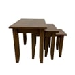 Crafters and Weavers Mission Oak Nesting Tables Set of 3 in Walnut