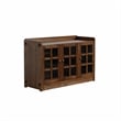 Crafters and Weavers Mission Oak 3 Door Console in Walnut