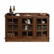 Crafters and Weavers Mission Oak 3 Door Console in Walnut