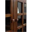 Crafters and Weavers Mission Oak 3 Door Console in Walnut