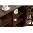 Crafters and Weavers Mission Oak 3 Door Console in Walnut