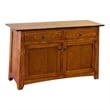 Crafters and Weavers Mission Solid Quarter Sawn Oak Cabinet in Cherry