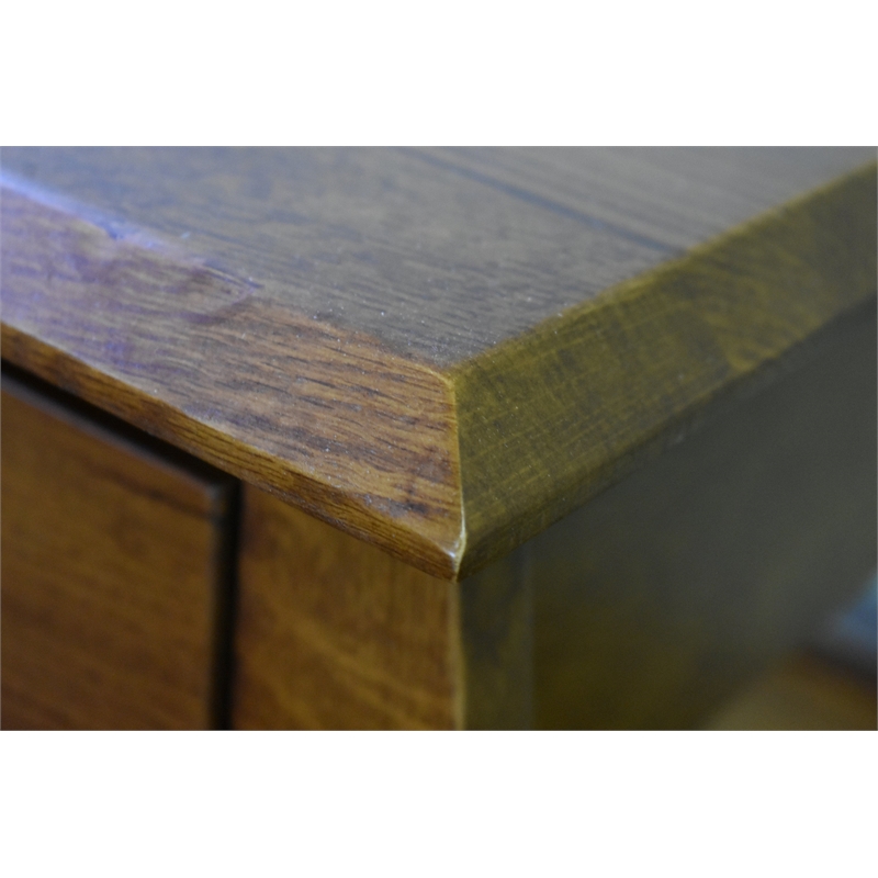 Crafters and Weavers Mission Crofter Style 1 Drawer Coffee Table in Walnut