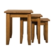 Crafters and Weavers Mission Oak Nesting Tables Set of 3 in Cherry