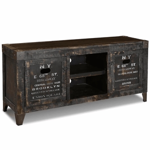 Crafters and Weavers City 60&quot TV Stand in New York With Graffiti Black