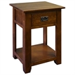 Crafters and Weavers Mission 1 Drawer Nightstand - Walnut