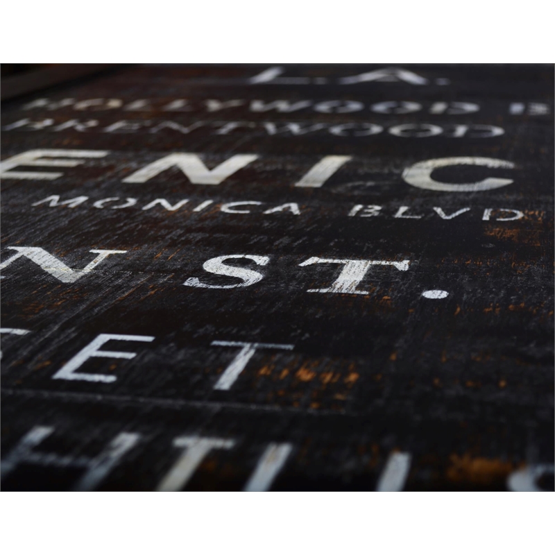 Crafters and Weavers City Coffee Table in Black