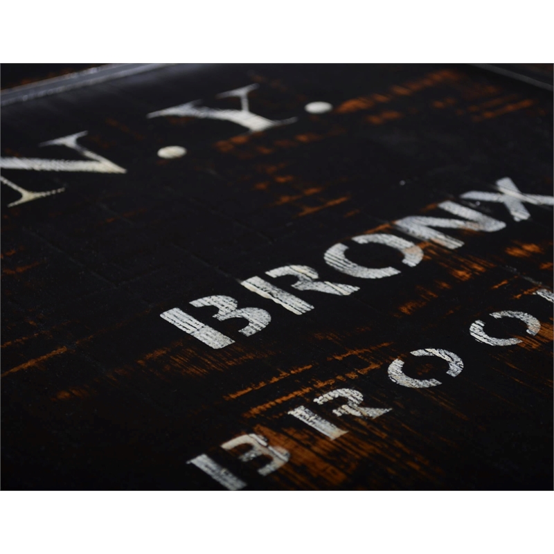 Crafters and Weavers City Open End Table in New York Black