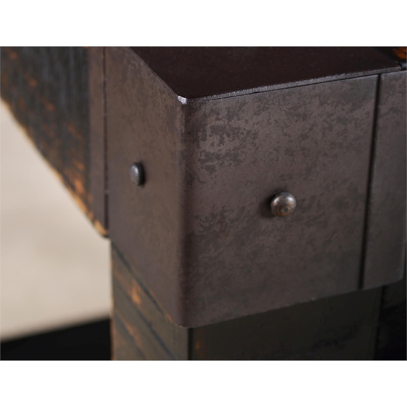 Crafters and Weavers City Open End Table in New York Black