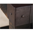 Crafters and Weavers City Open End Table in New York Black