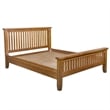 Crafters and Weavers Mission Oak Slat King Bed in Cherry