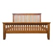 Crafters and Weavers Mission Oak Slat King Bed in Cherry