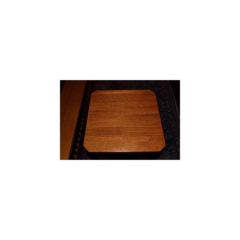Crafters and Weavers Mission Spindle Side Table / Plant Stand in Walnut