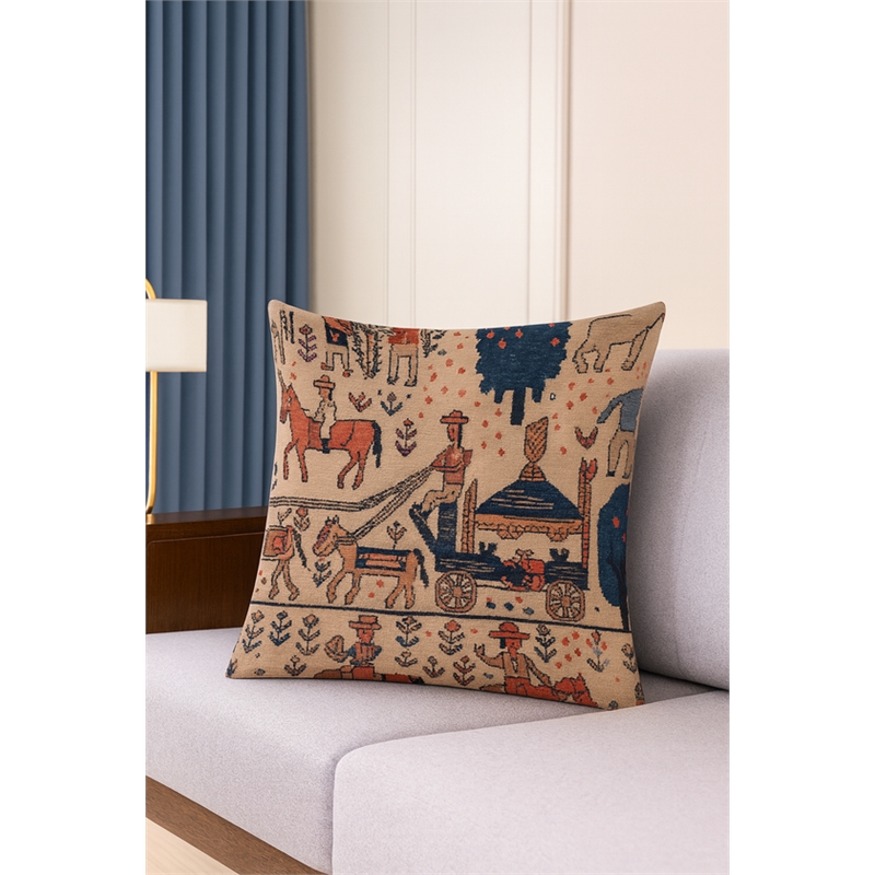 Crafter and Wavers Luxurious Accent 2 Cushion Covers + Inserts in Multi Color