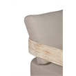 Crafters and Weavers Paradiso Teak Wood Natural Look Sofa in Gray