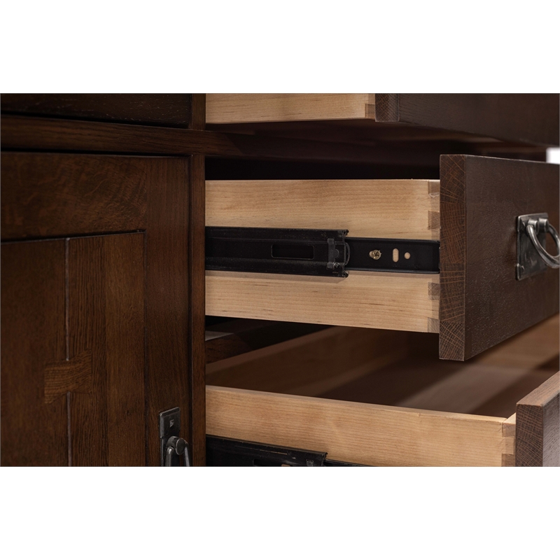 Crafters and Weavers Mission Oak 6-Drawer 62