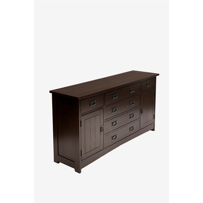 Crafters and Weavers Mission Oak 6-Drawer 62