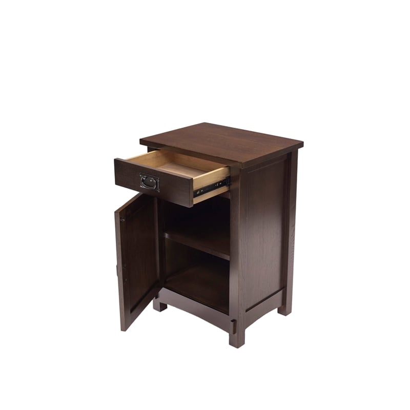 Crafters and Weavers Mission/Arts and Crafts Nightstand in Walnut