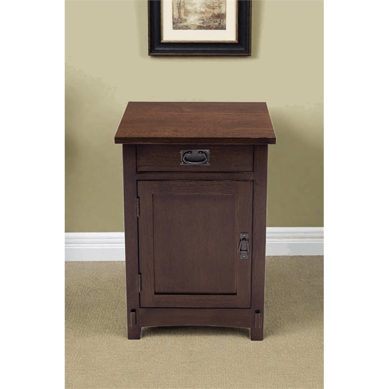 Crafters and Weavers Mission/Arts and Crafts Nightstand in Walnut