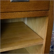 Crafters and Weavers Mission Quarter Sawn Oak 1 Door/Drawer Nightstand in Cherry