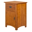 Crafters and Weavers Mission Quarter Sawn Oak 1 Door/Drawer Nightstand in Cherry