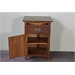 Crafters and Weavers Mission Quarter Sawn Oak 1 Door Drawer Nightstand in Walnut