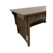 Crafters and Weavers Mission Crofter 3 Drawer Library Desk in Walnut