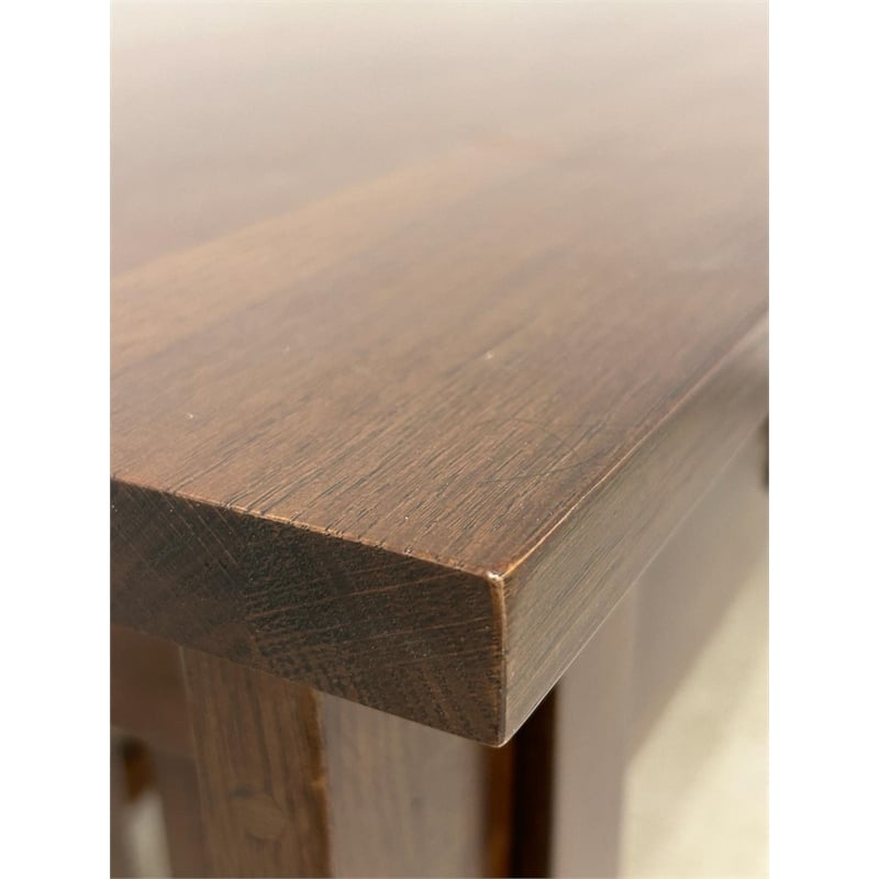 Crafters and Weavers Mission Crofter 3 Drawer Library Desk in Walnut