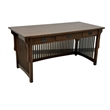 Crafters and Weavers Mission Crofter 3 Drawer Library Desk in Walnut