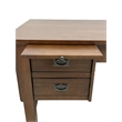 Crafters and Weavers Mission Quarter Sawn Oak 5 Drawer Desk in Walnut