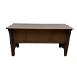 Crafters and Weavers Mission Quarter Sawn Oak 5 Drawer Desk in Walnut