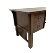 Crafters and Weavers Mission Quarter Sawn Oak 5 Drawer Desk in Walnut