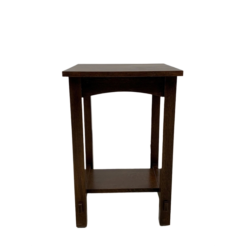 Crafters and Weavers Mission Mortise and Tenon End Table in Walnut