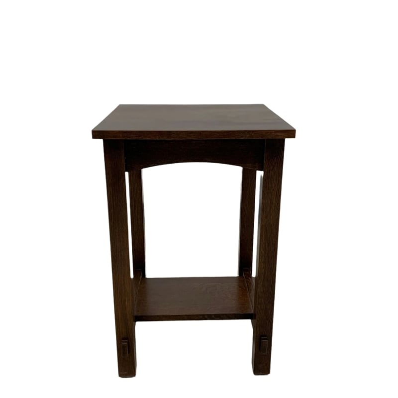 Crafters and Weavers Mission Mortise and Tenon End Table in Walnut