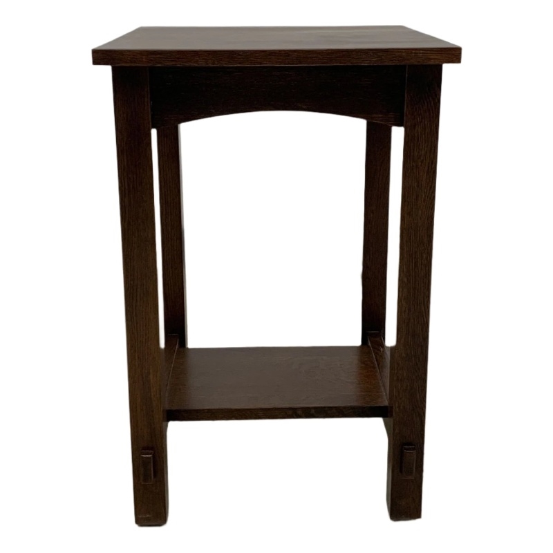 Crafters and Weavers Mission Mortise and Tenon End Table in Walnut